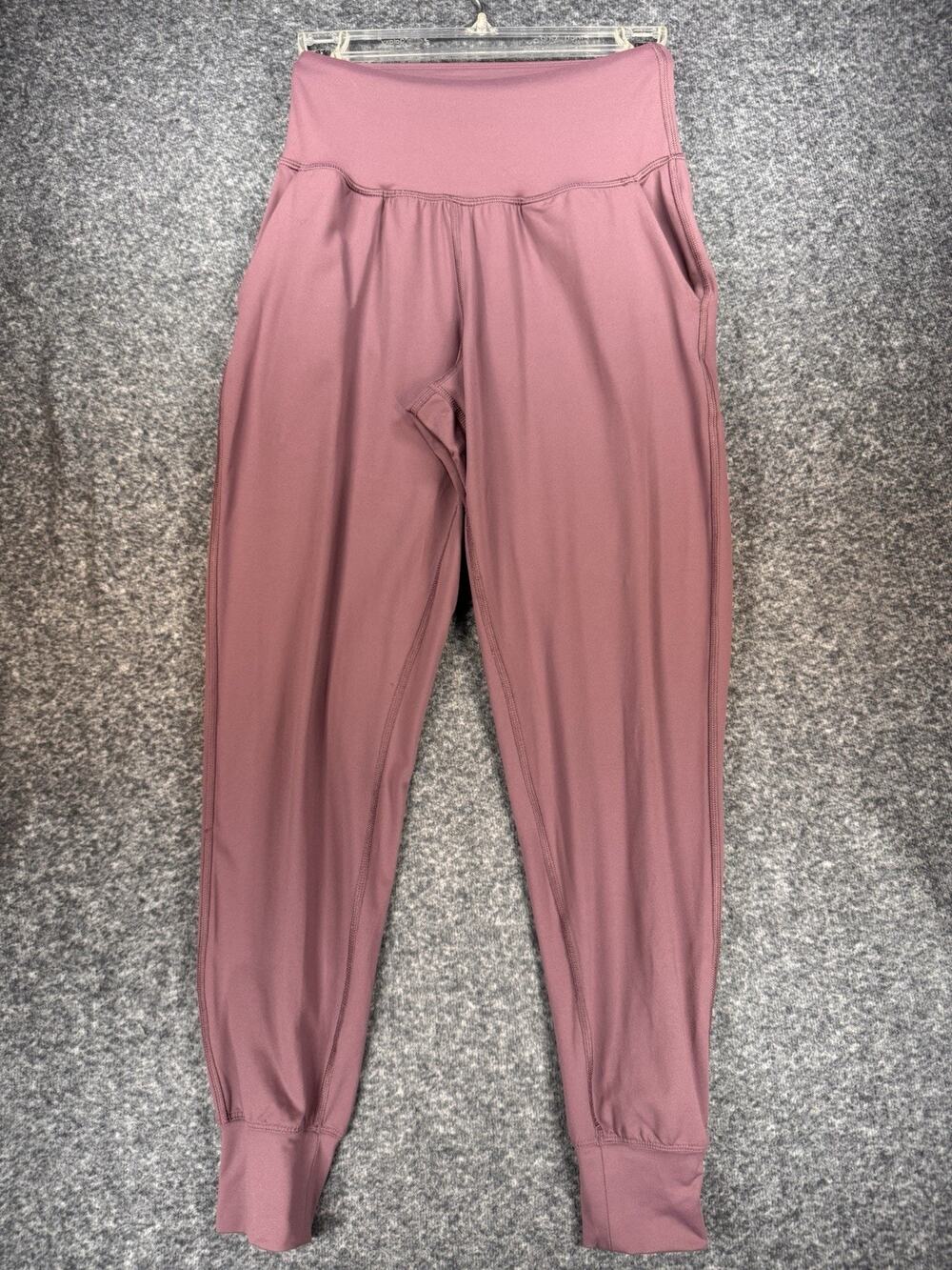 Under Armour Womens Pink Pockets Tapered Leg Jogger Pants Stretchy XS A199